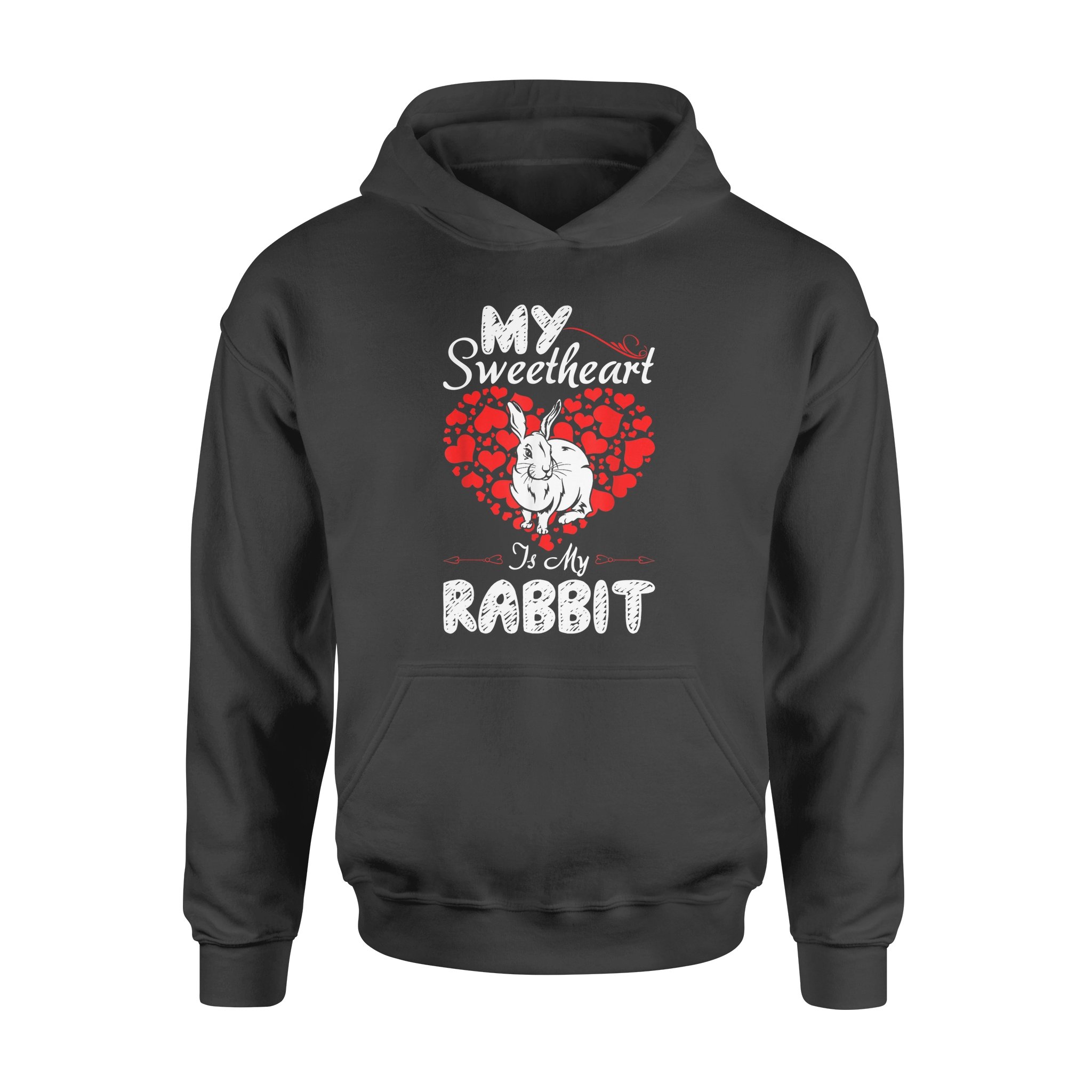 Valentine Gift My Sweetheart Is My Rabbit – Standard Hoodie