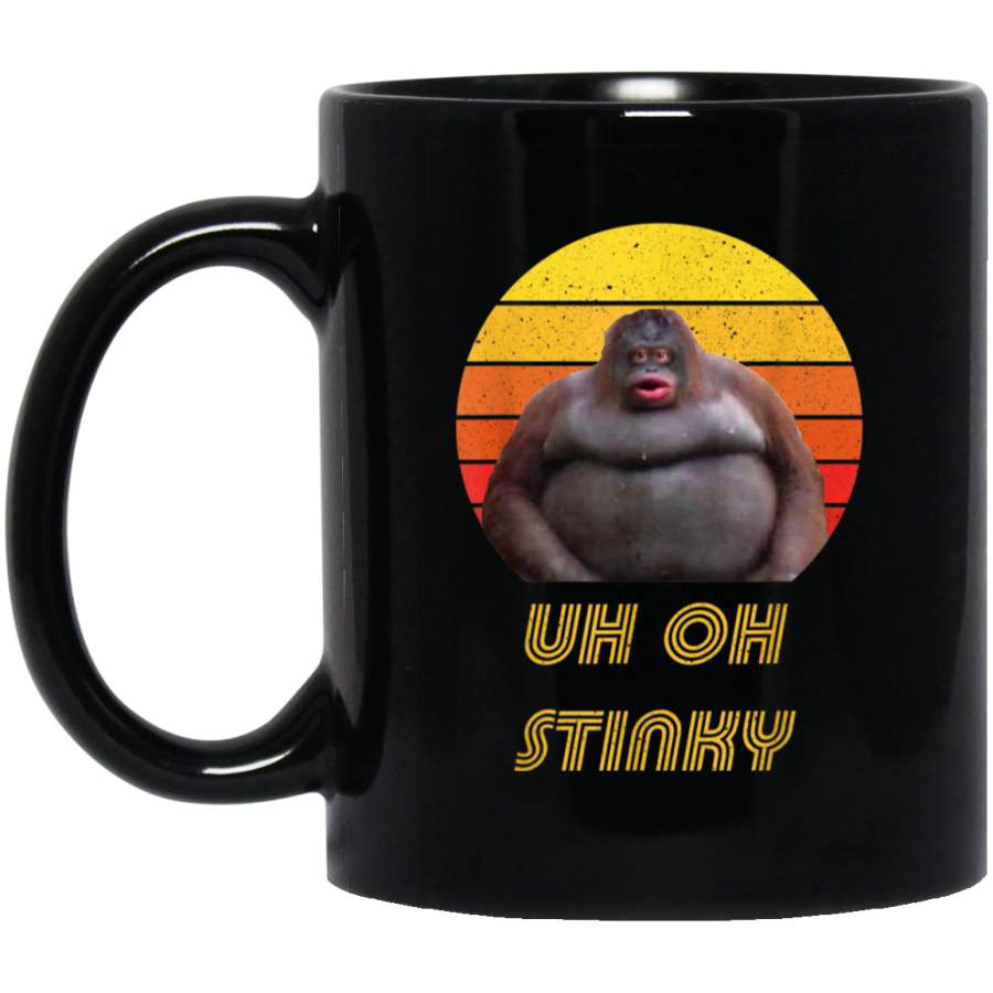 Uh Oh Stinky Poop Vintage Retro Dank Memes Le Monke 11 oz Mug