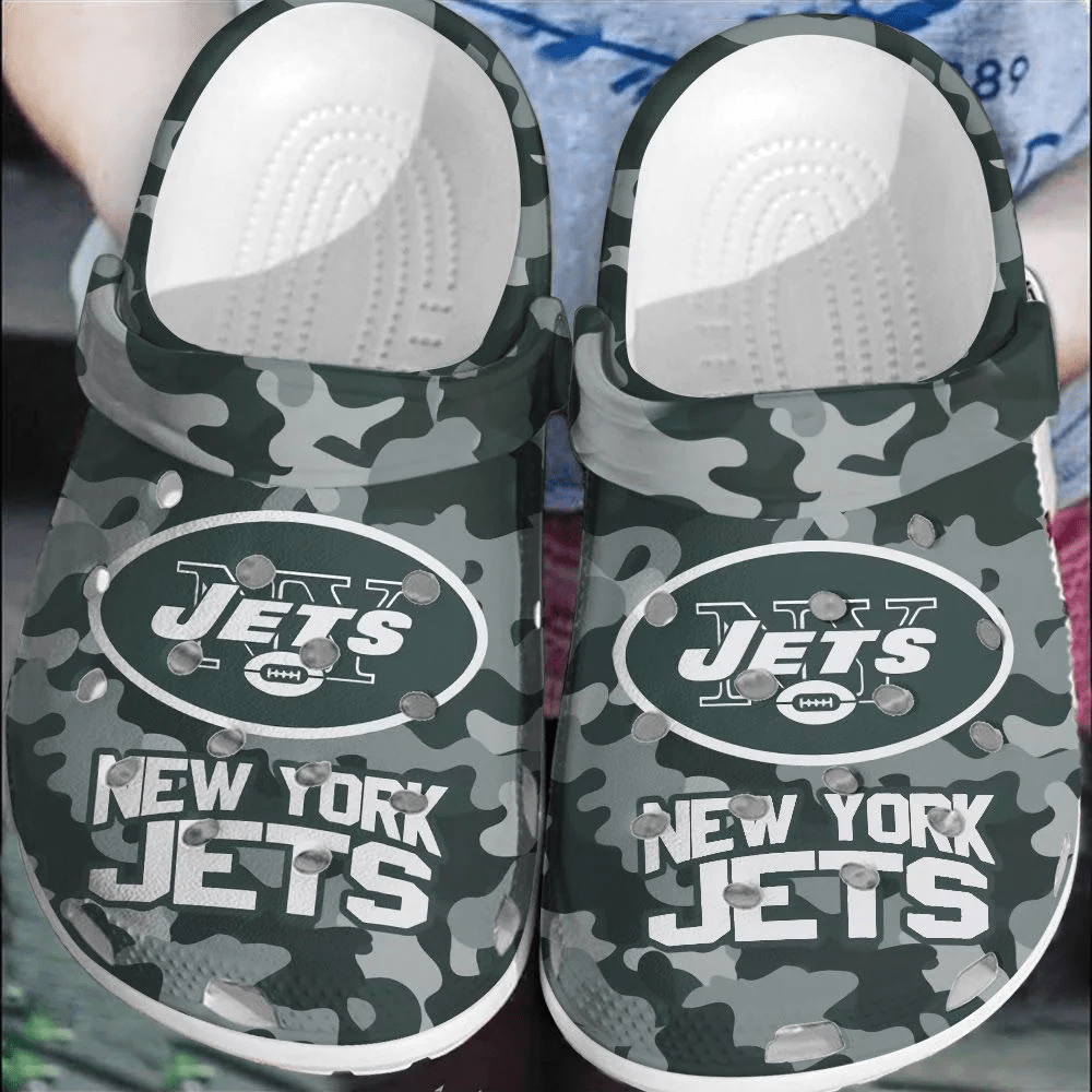 NFL New York Jets Football Crocss Comfortable Clogs Shoes Crocband For Men Women