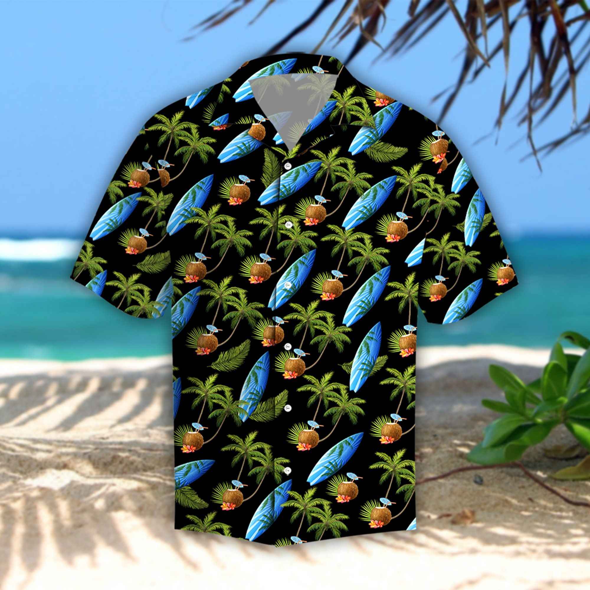 Coconut Island Hibiscus Tropical Hawaiian Shirt Ha46227