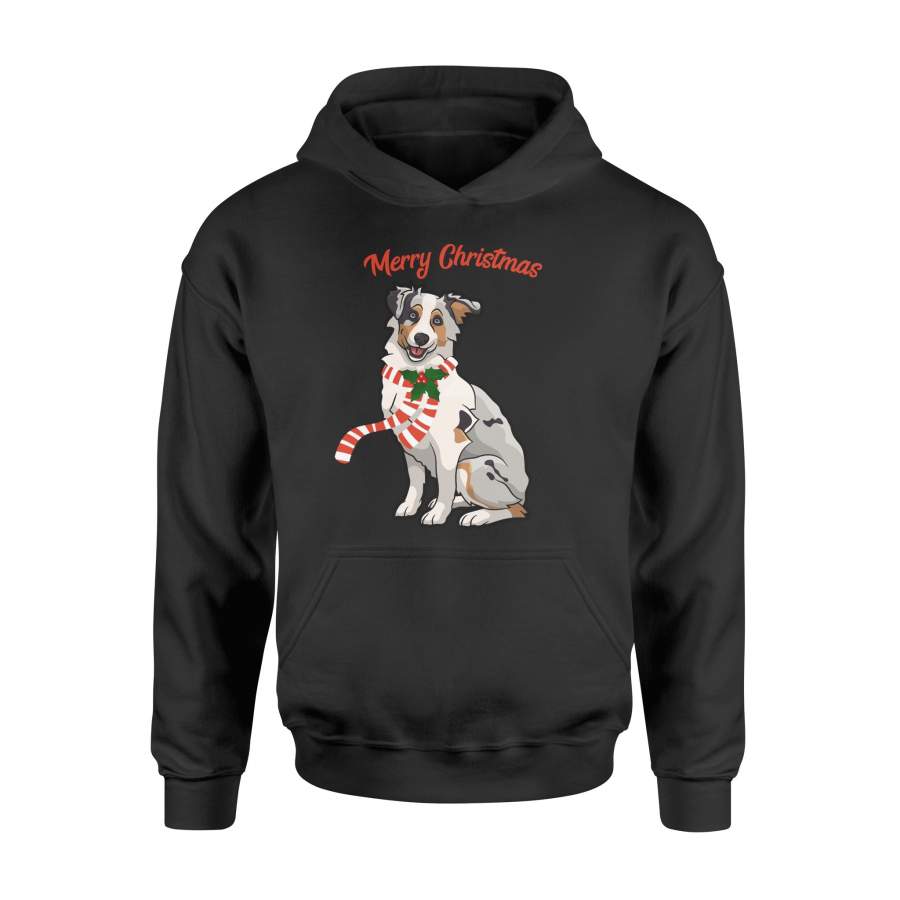 Australian Shephard Merry Christmas Holiday  Hoodie