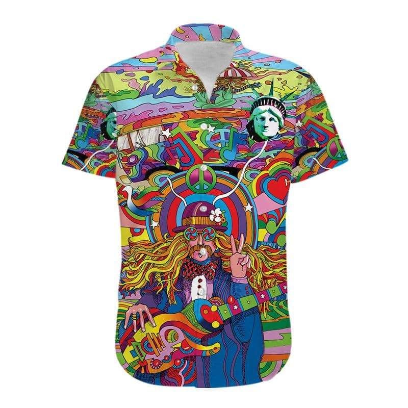 Amazing Hippie Hawaii Aloha Shirts Ha72232