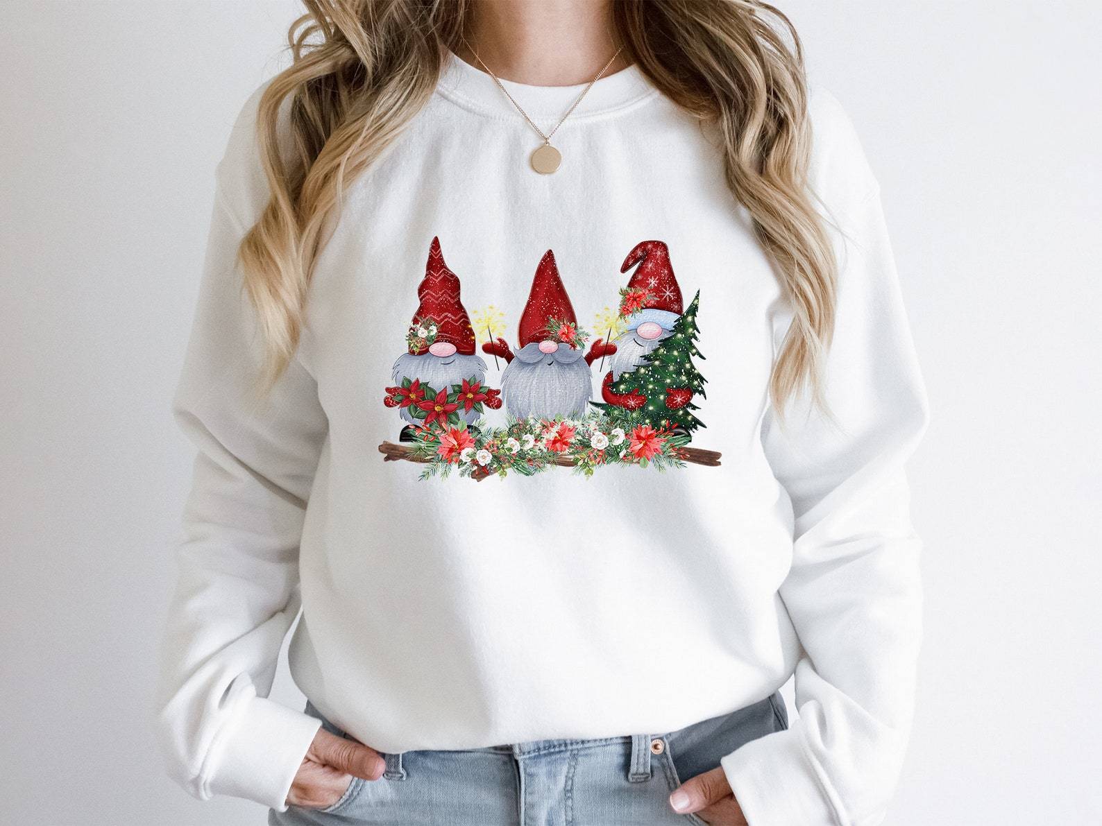 Cute Christmas Sweatshirt 2D Crewneck Sweatshirt All Over Print Sweatshirt For Women Sweatshirt For Men Sws5052