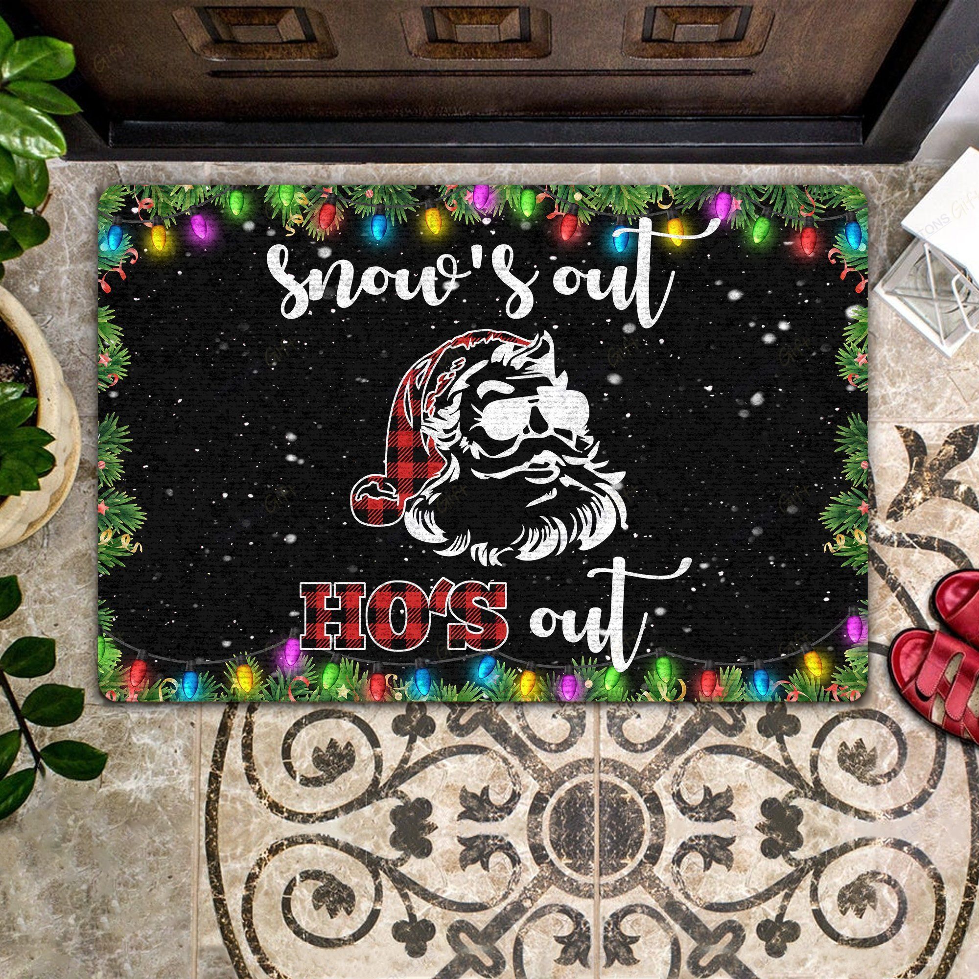 Snow’s Out Ho’s Out All Over Printing Doormat