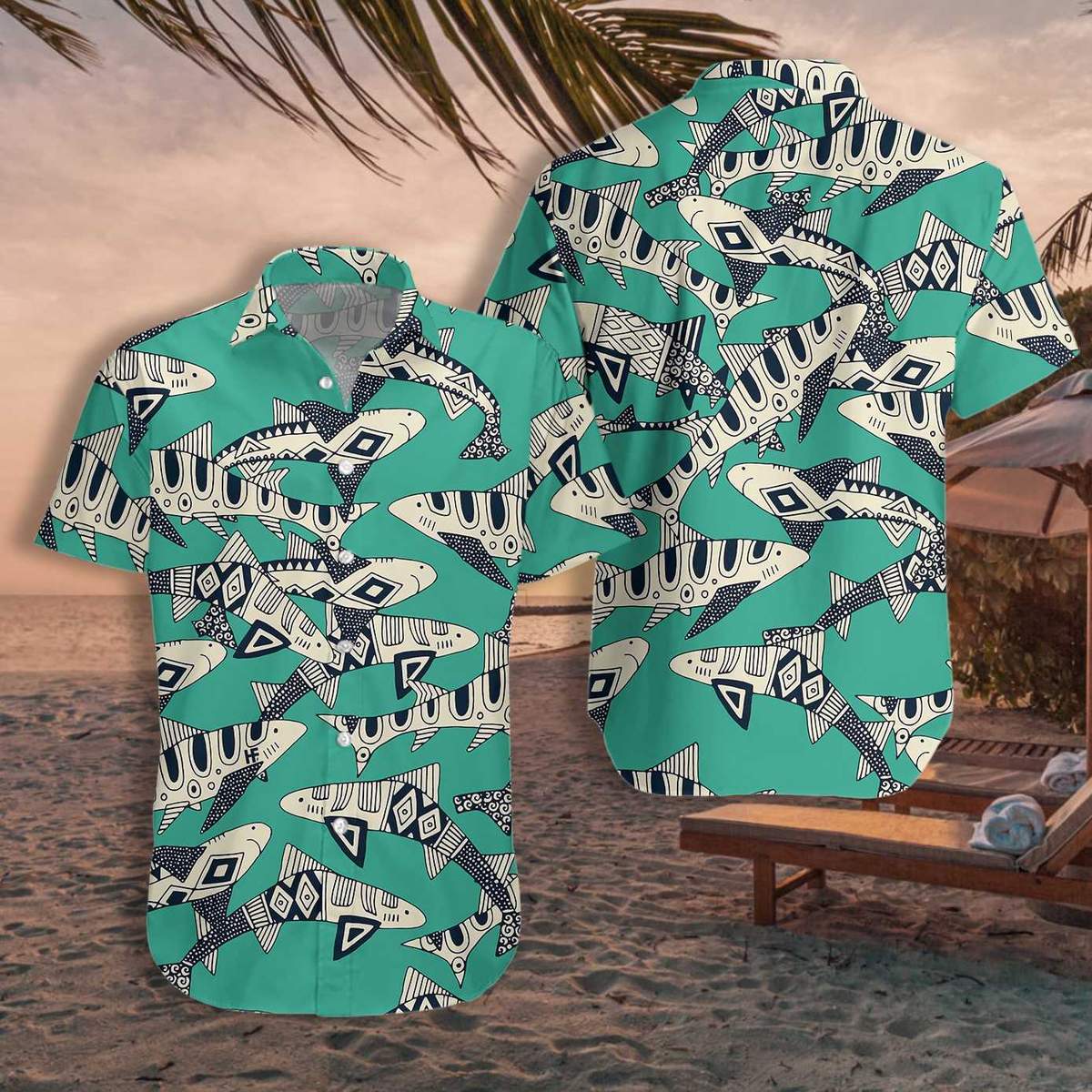 Shark Of The Ocean Hawaiian Shirt | For Men & Women | Adult | Hw7177