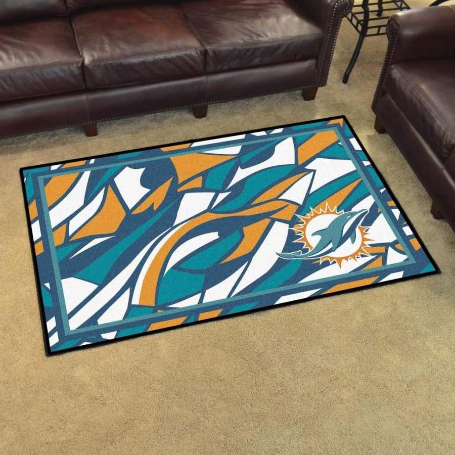 Miami Dolphins Area Rug Football Area Rug Floor Decor