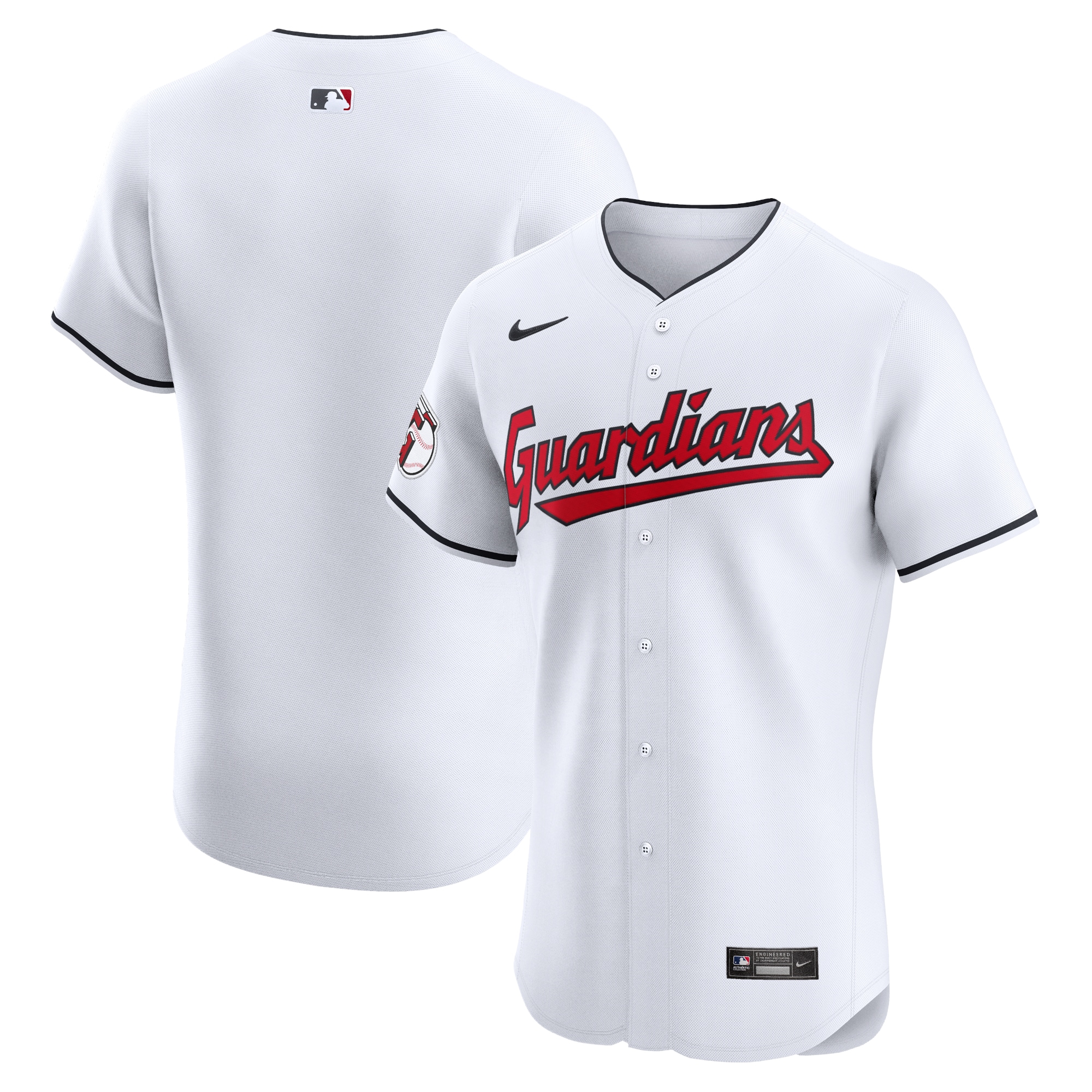 Cleveland Guardians Home Elite Jersey – White