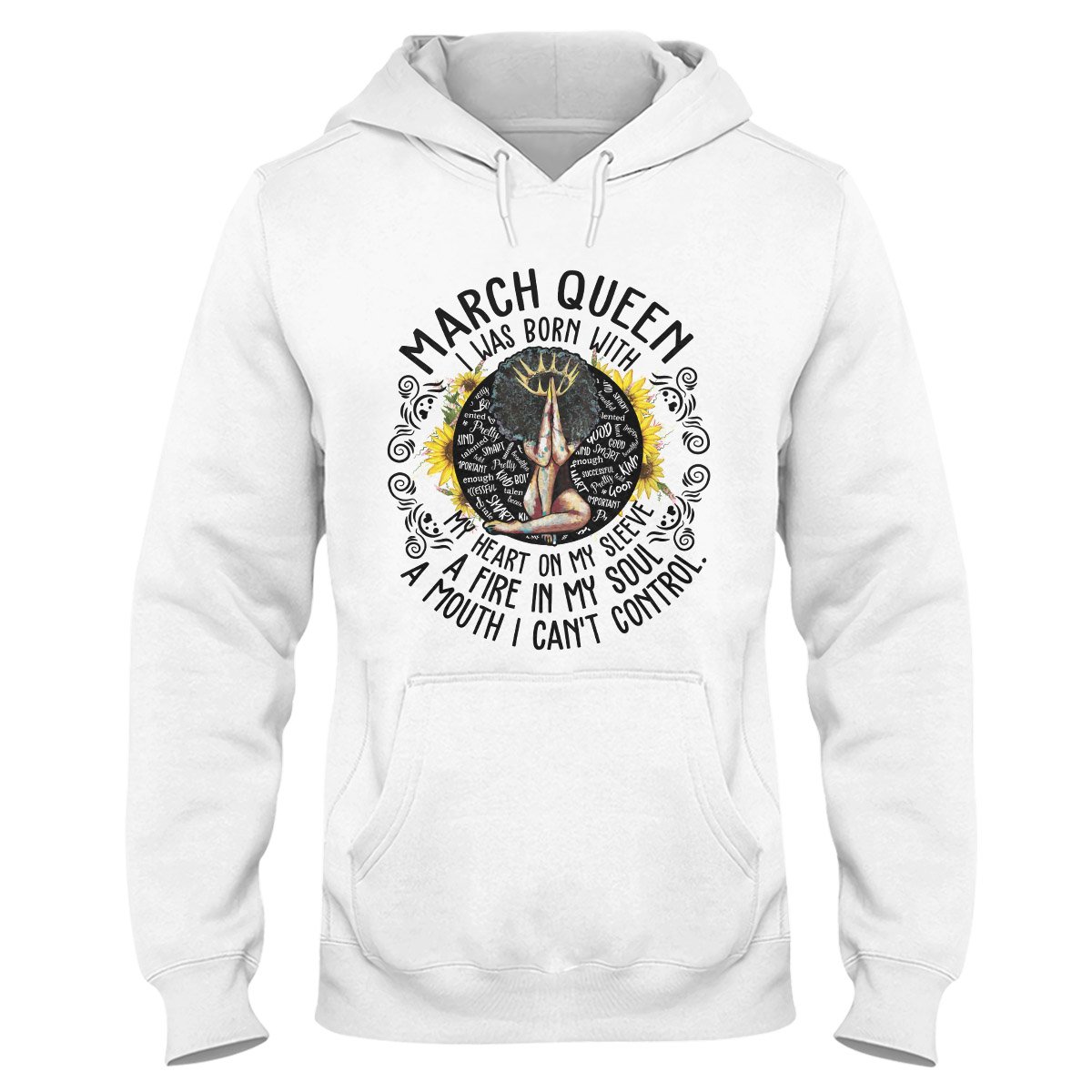 March Black Queen My Heart On My Sleeve Ez07 2909 Hoodie