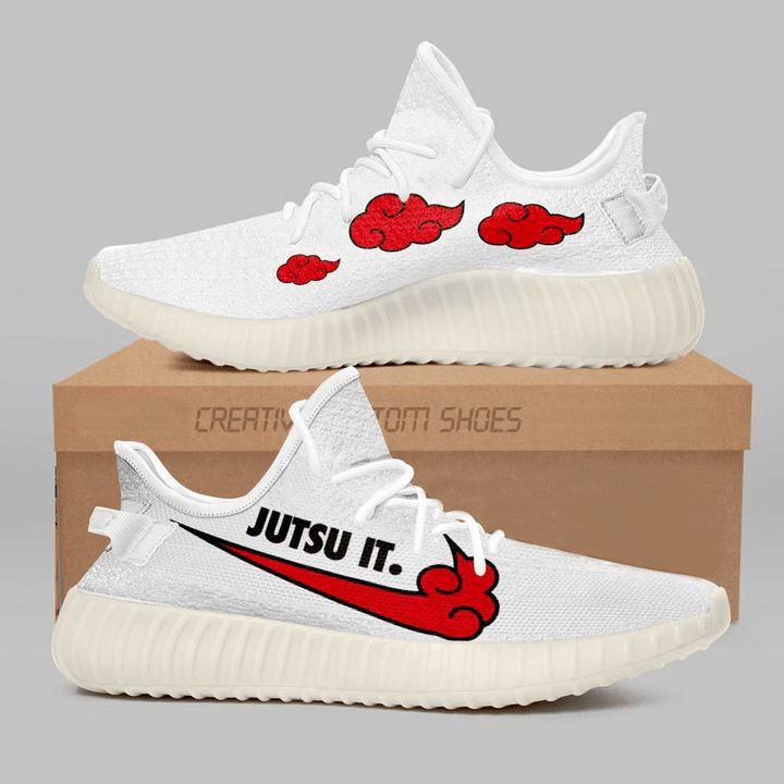 Akatsuki Jutsu It Yeezy Shoes Naruto Custom Anime Sneakers Nr052