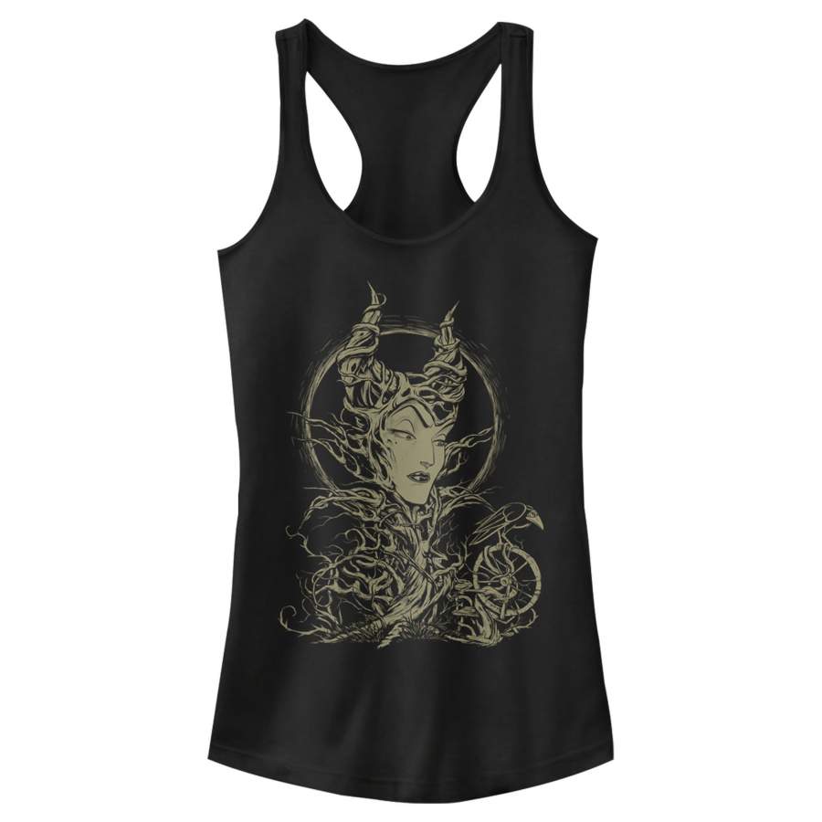 Sleeping Beauty Junior’s Maleficent Twisted Queen  Racerback Tank