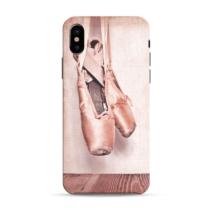 Ballerina Shoe Vintage Pink iPhone X 3D Case