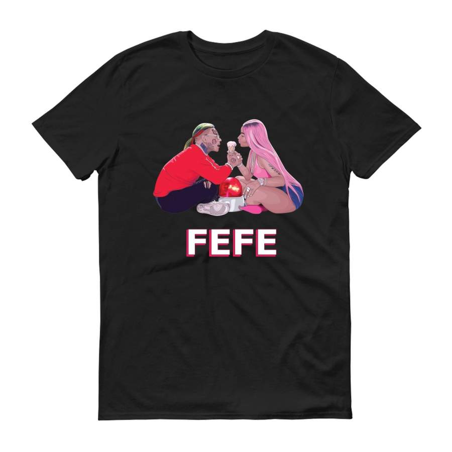 6Ix9Ine Nicki Minaj Fefe Art Unisex Men T-Shirt Fashion Rap Tees