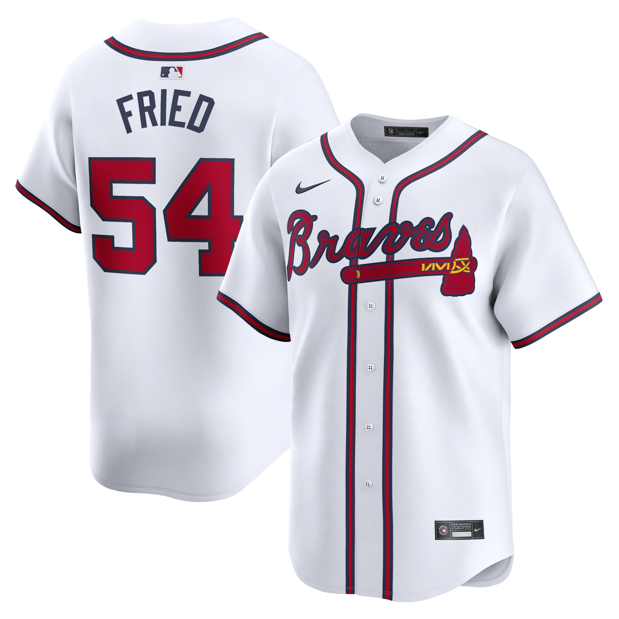 Max Fried Atlanta Braves Home Limited Player Jersey – White