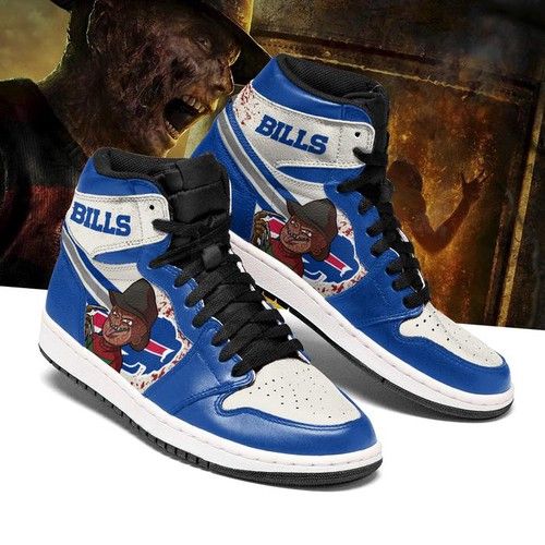 Buffalo Bills Horror Jordan Sneakers For Fan High Top Custom Shoes Jordan Sneaker