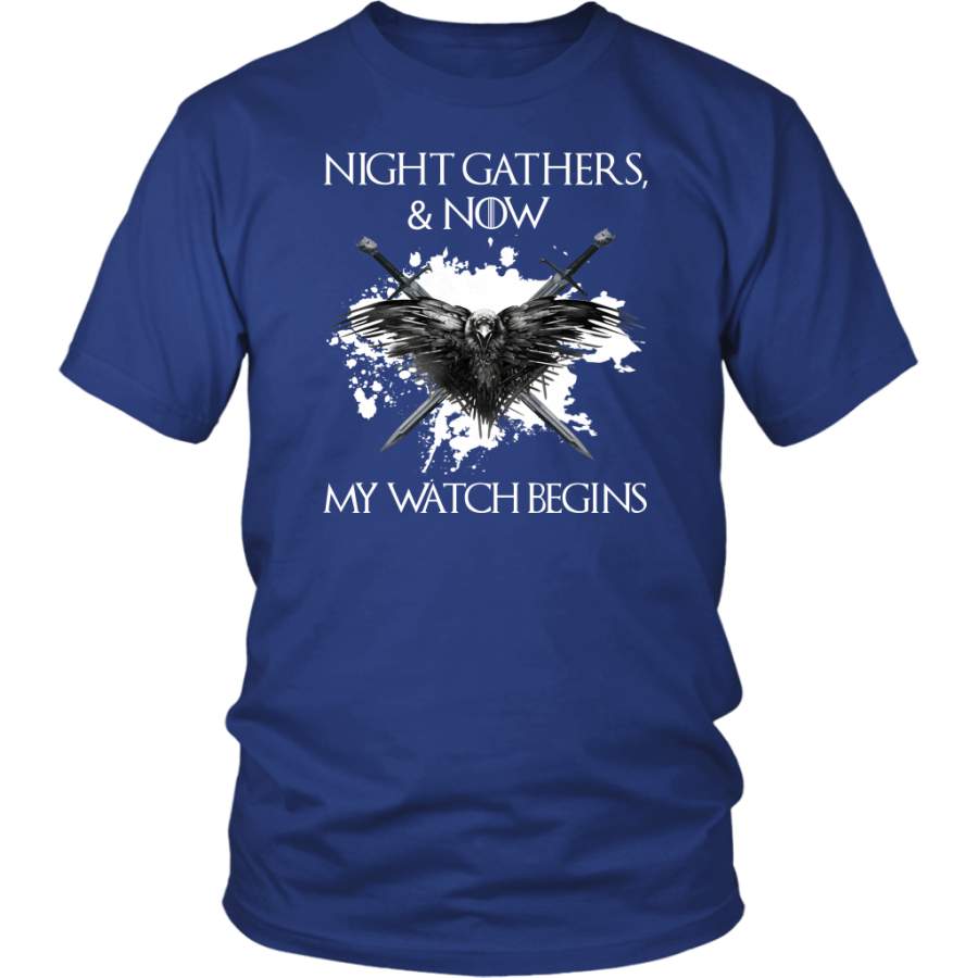 “Night gathers and now my watch begins” Game Of Thrones T-shirt/Hoodie