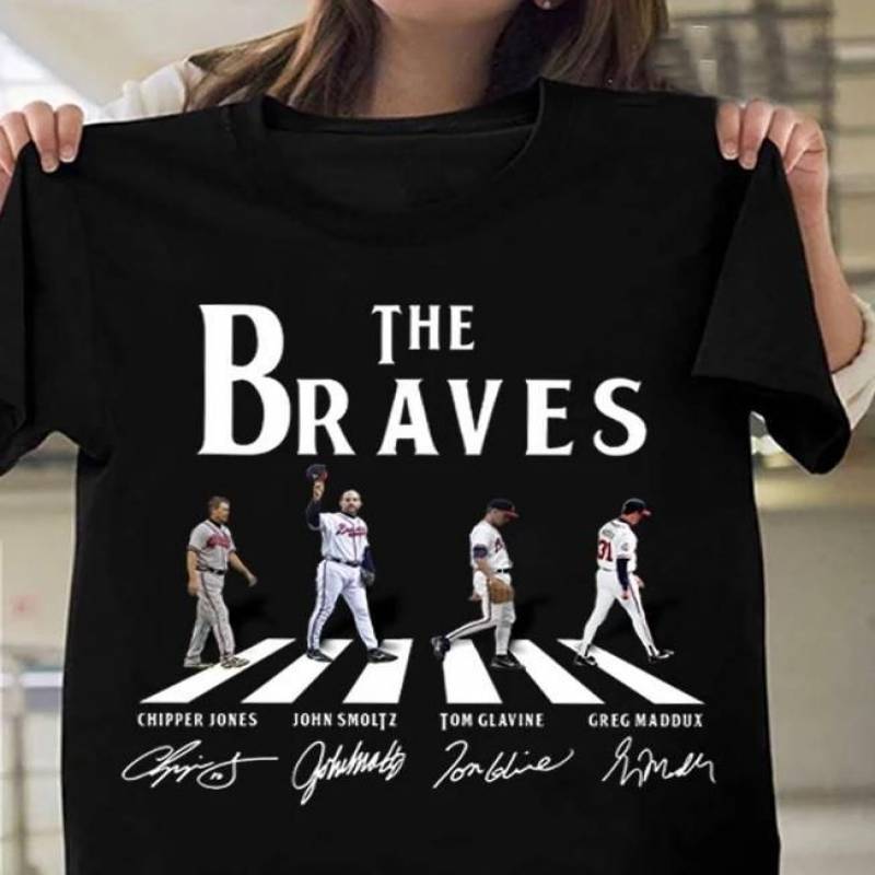 the braves atlanta braves abbey road signed t shirt