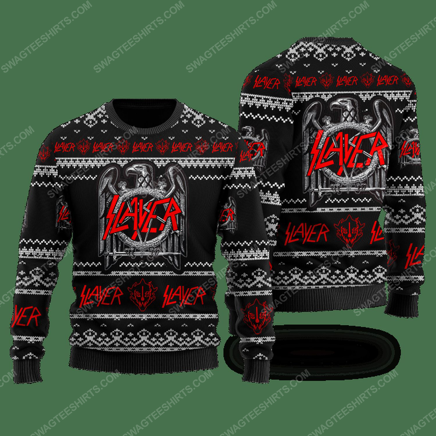 [Special Edition] Slayer Rock Band Ugly Christmas Sweater – Maria