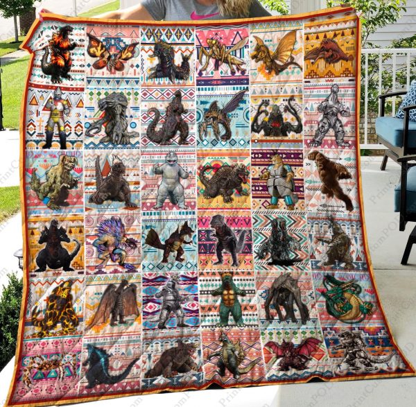 Godzilla Kaiju Quilt Blanket – Karipun