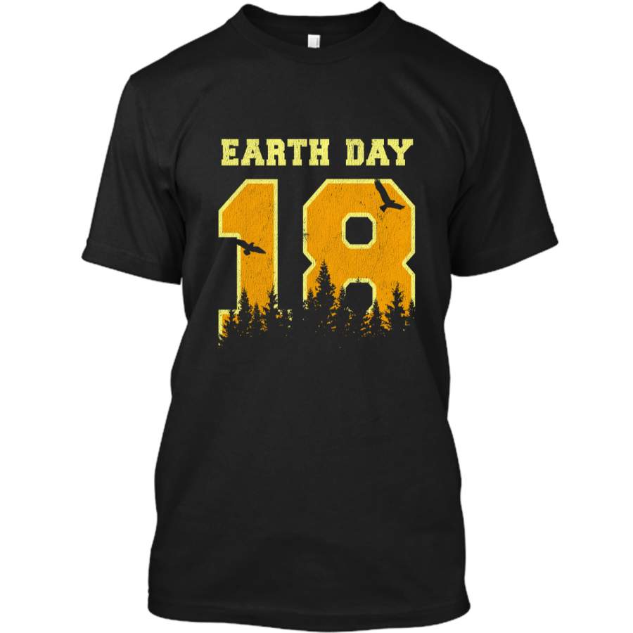 Earth Day 2018 T-Shirt – Vintage Style Earth Tee Custom Ultra Cotton