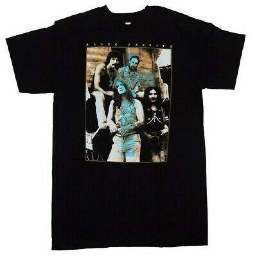 Black Sabbath Vintage Picture New Men T-Shirt Heaven And Hell Born Again Vol.4