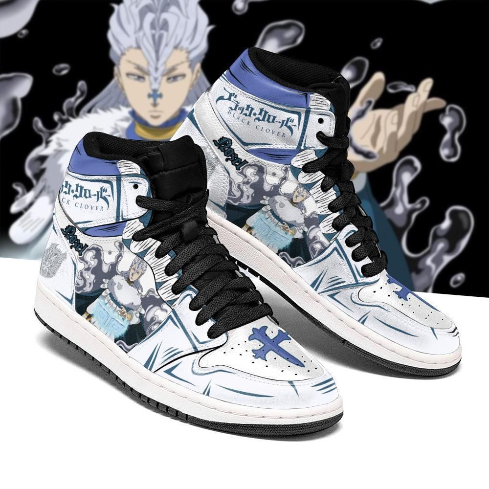 Silver Eagle Nozel Silva Black Clover Anime Air Jordan Shoes Sport Sneakers