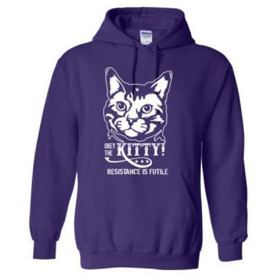 AGR Obey The Kitty Resistance Is Futile – Heavy Blend™ Hooded Sweatshirt