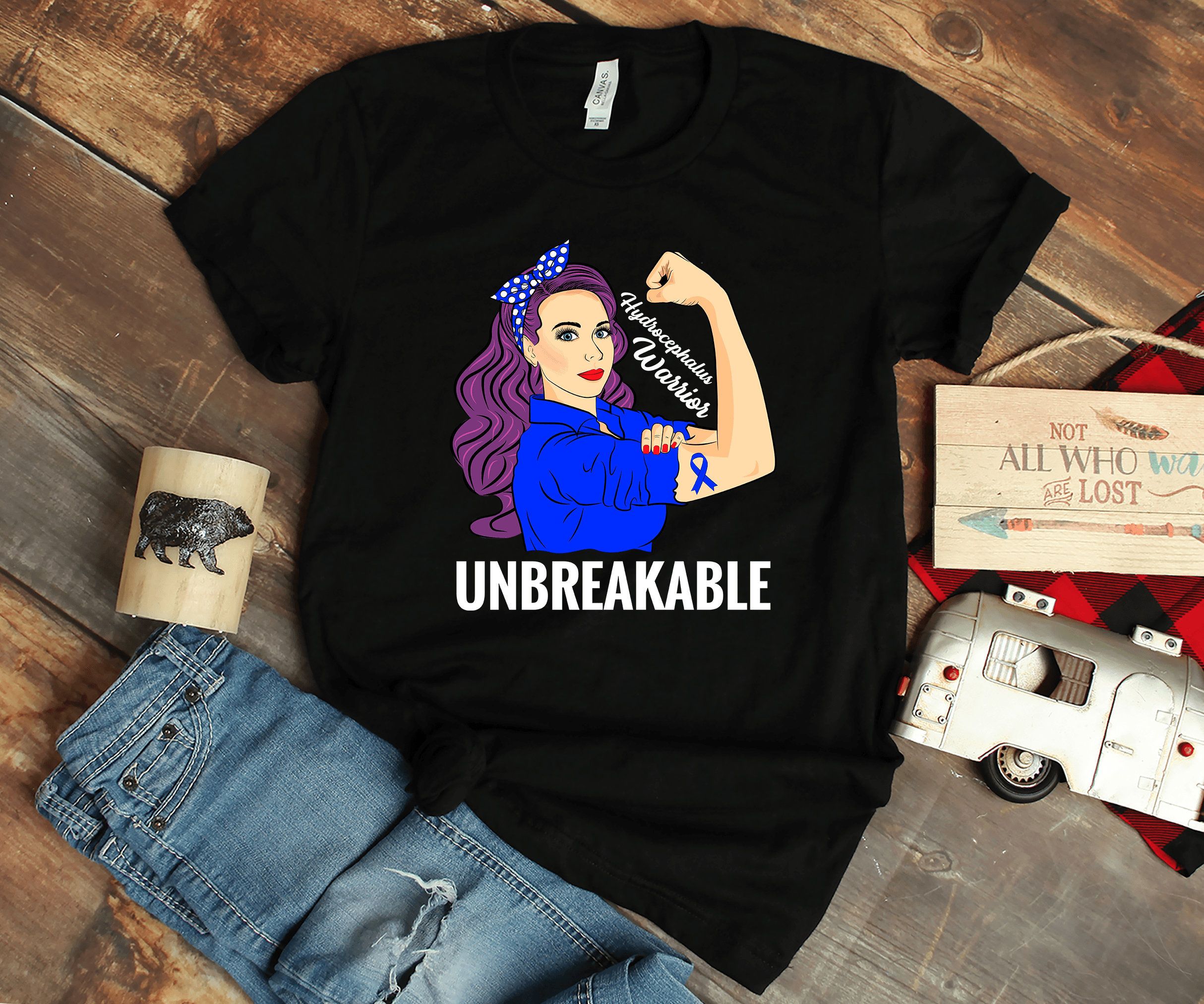 UNBREAKABLE Hydrocephalus Warrior 2D T-shirt