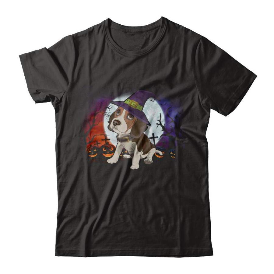 Cute Halloween Beagle Puppy Pumpkins T-shirt