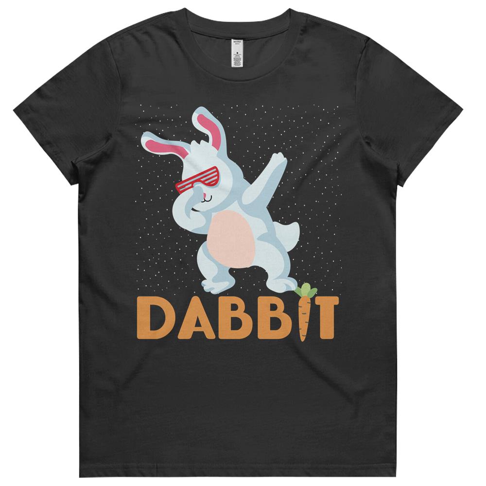 Dabbing Bunny Funny Rabbit Dab Dace Easter Sunday 2021 Festive Party Womens Tshirts