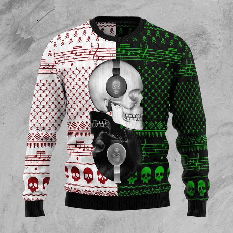 Skull Christmas Ugly Sweater Hn161264