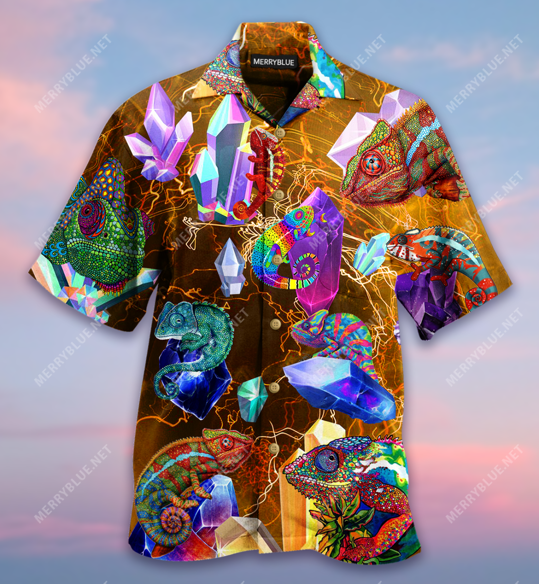 Chamelon Is As Beauty Crystal Unisex Hawaii Shirt Ha83264