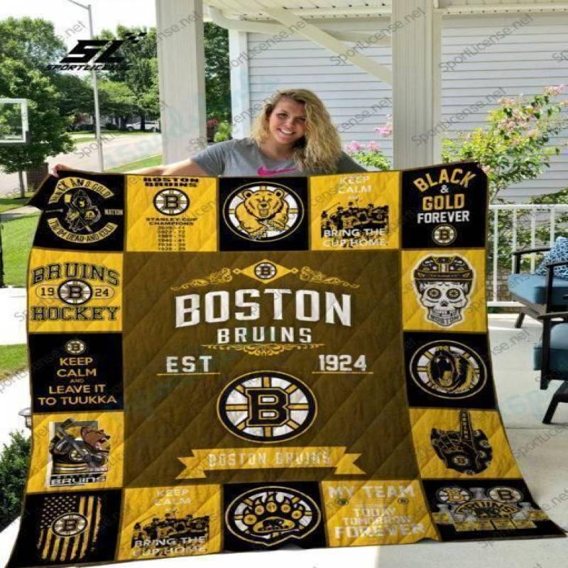 Boston Bruins Quilt Blanket 11