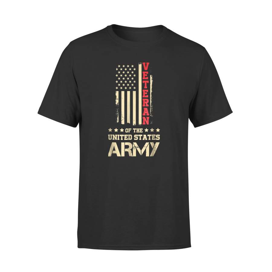 4th July Vintage USA Flag Patriotic Army Veteran T-Shirt