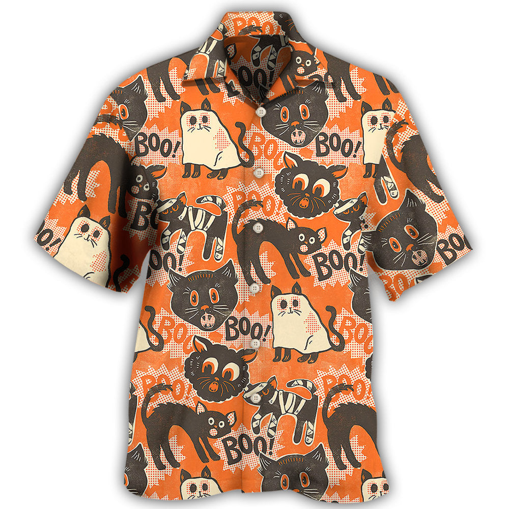 Halloween Spooktacular Scaredy Cat Hawaii Shirt Ha64559