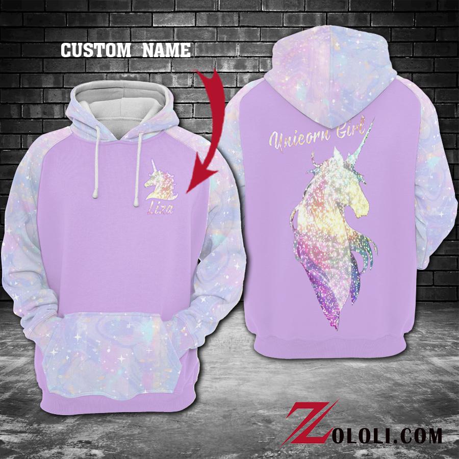 Unicorn Girl 3D Custom Hoodie-XU