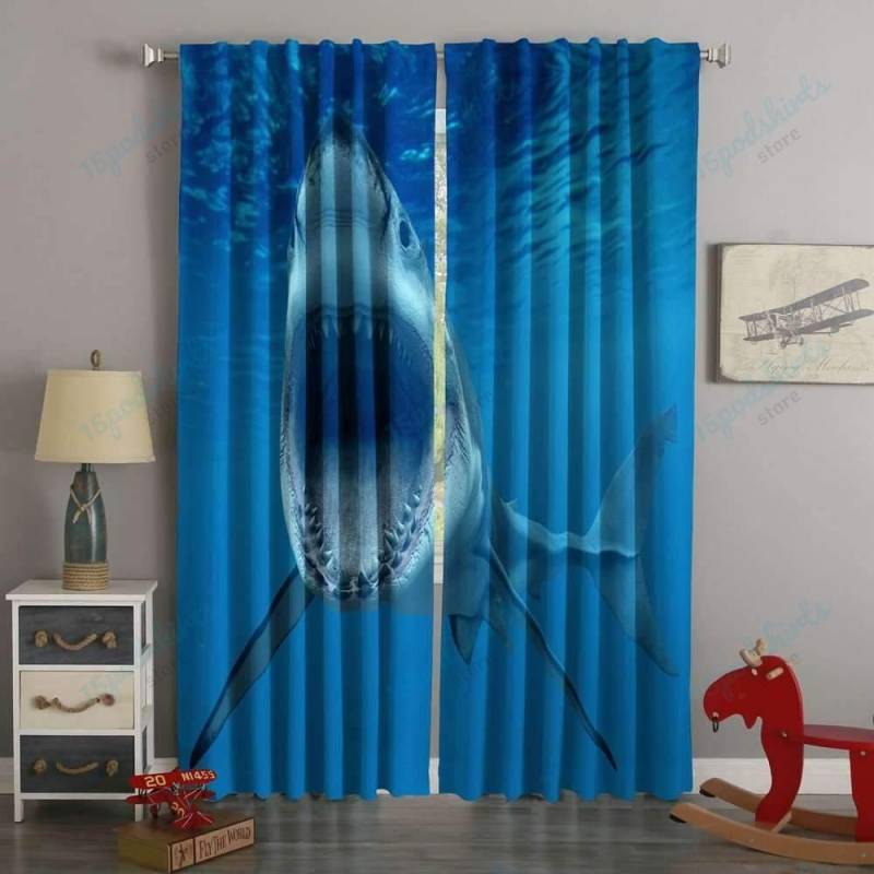 3D Printed Shark Style Custom Living Room Curtains