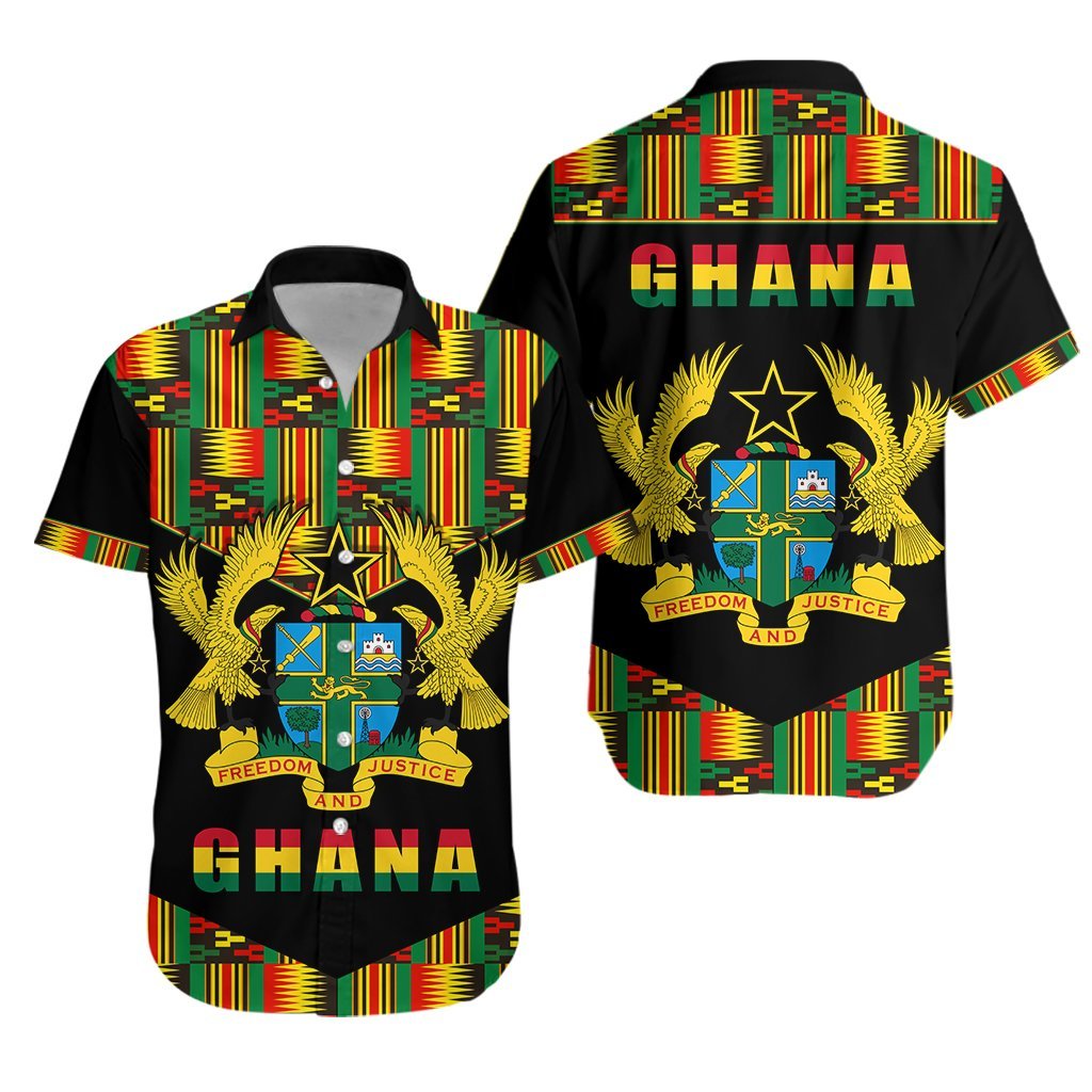 Ghana Proud Hawaiian Shirt Ankara Kente Lt13