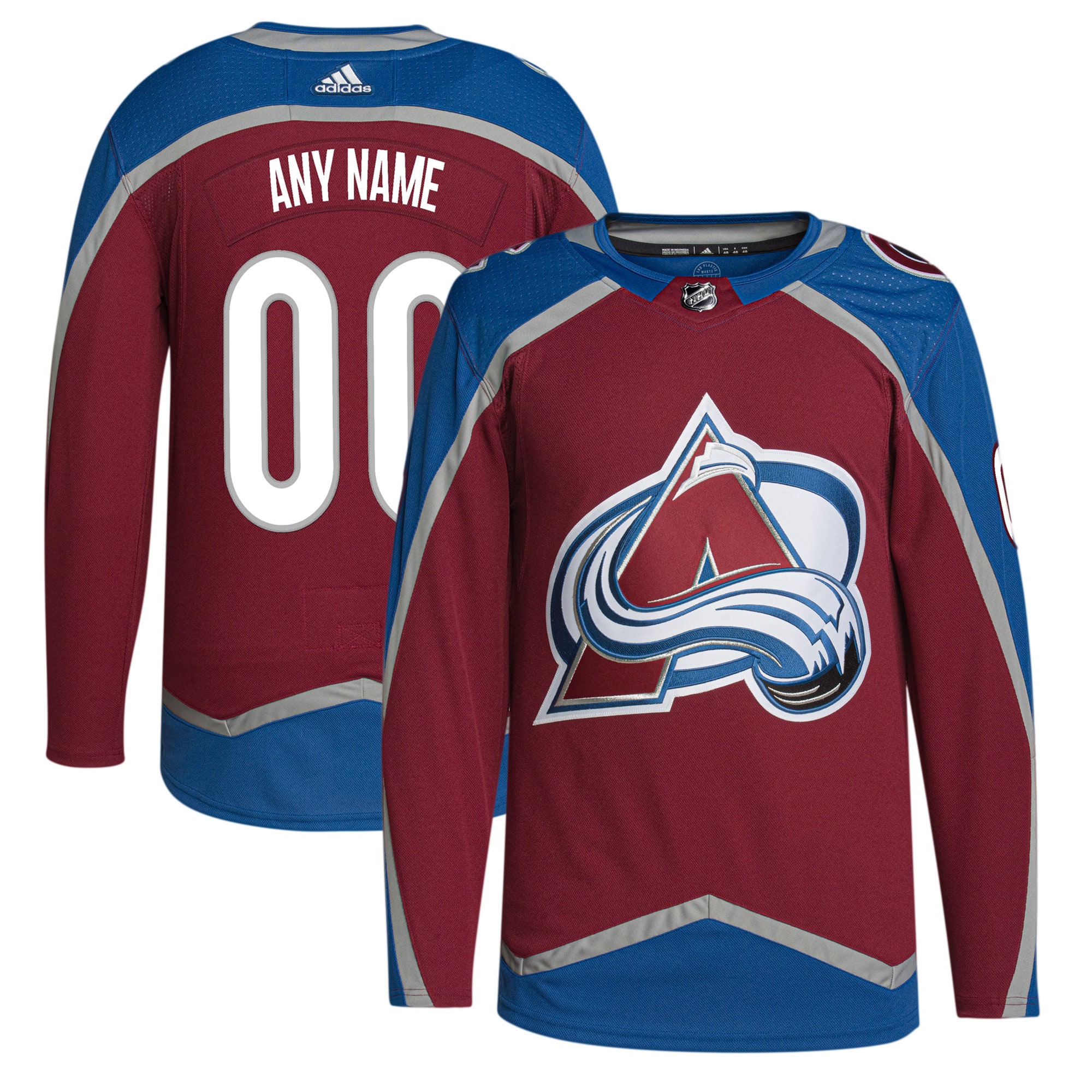 Colorado Avalanche Home Primegreen Authentic Custom Jersey – Burgundy