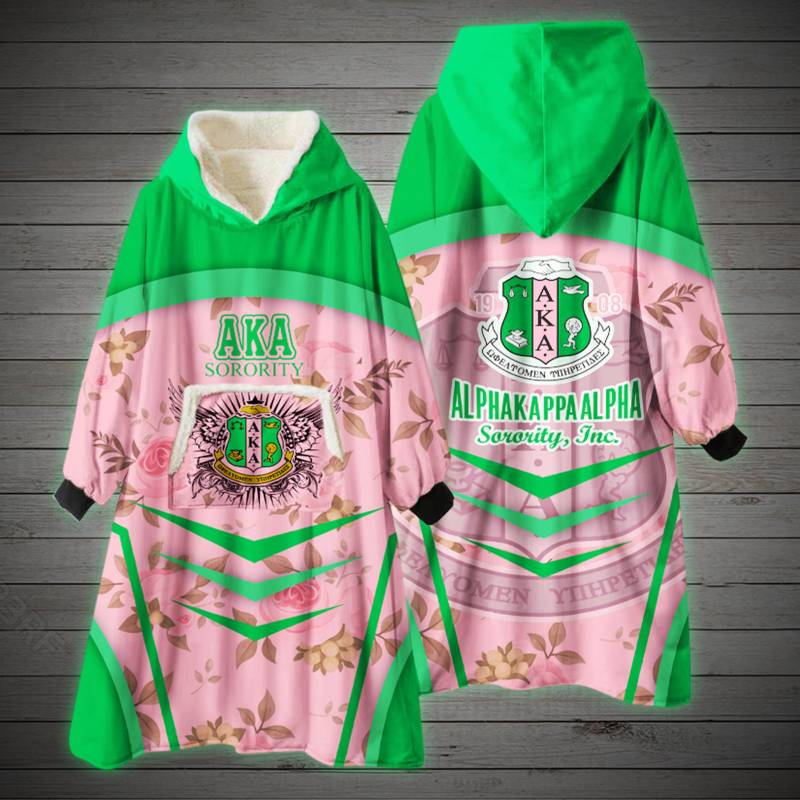 ALPHA KAPPA ALPHA FLEECE LAZY PAJAMAS HOODIE