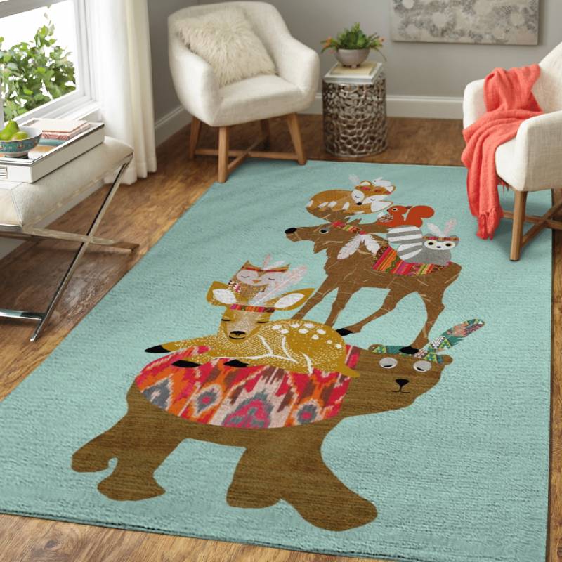 Stacked Animals – Kids Area Rug Carpet