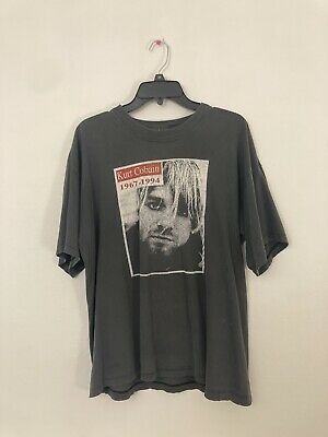 Vintage Kurt Cobain Shirt Memorial Nirvana  Sonic 6305