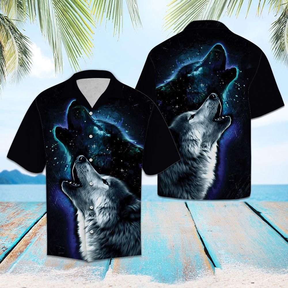 Aloha Shirt Howling Wolf G5721 &#8211; Hawaiian Shirt