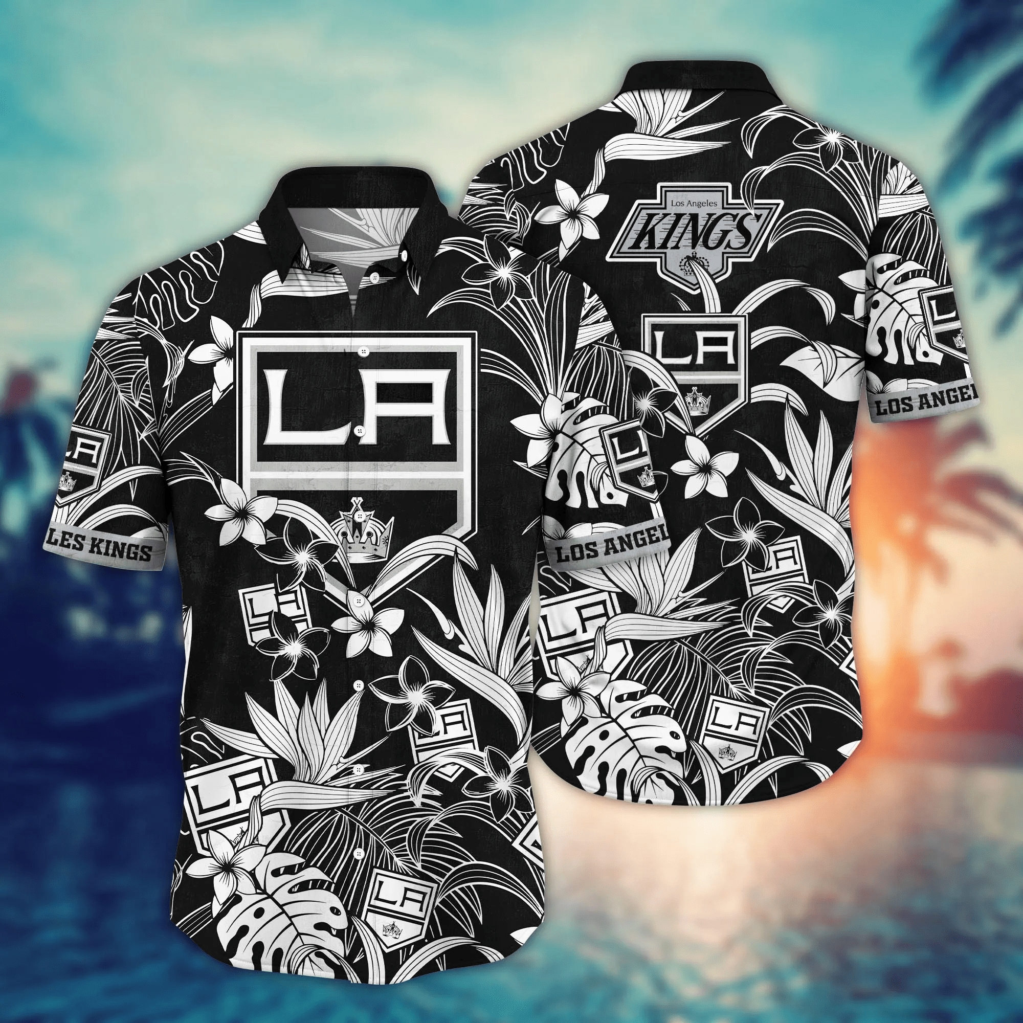 Los Angeles Kings Nhl Hawaiian Shirt Sandcastles Aloha Shirt