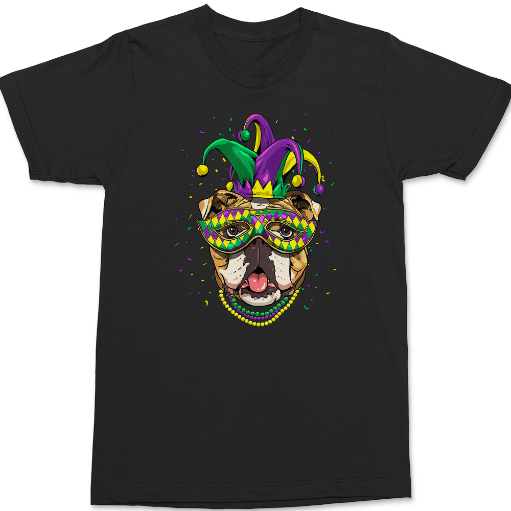 Mardi Gras Bulldog T-Shirt