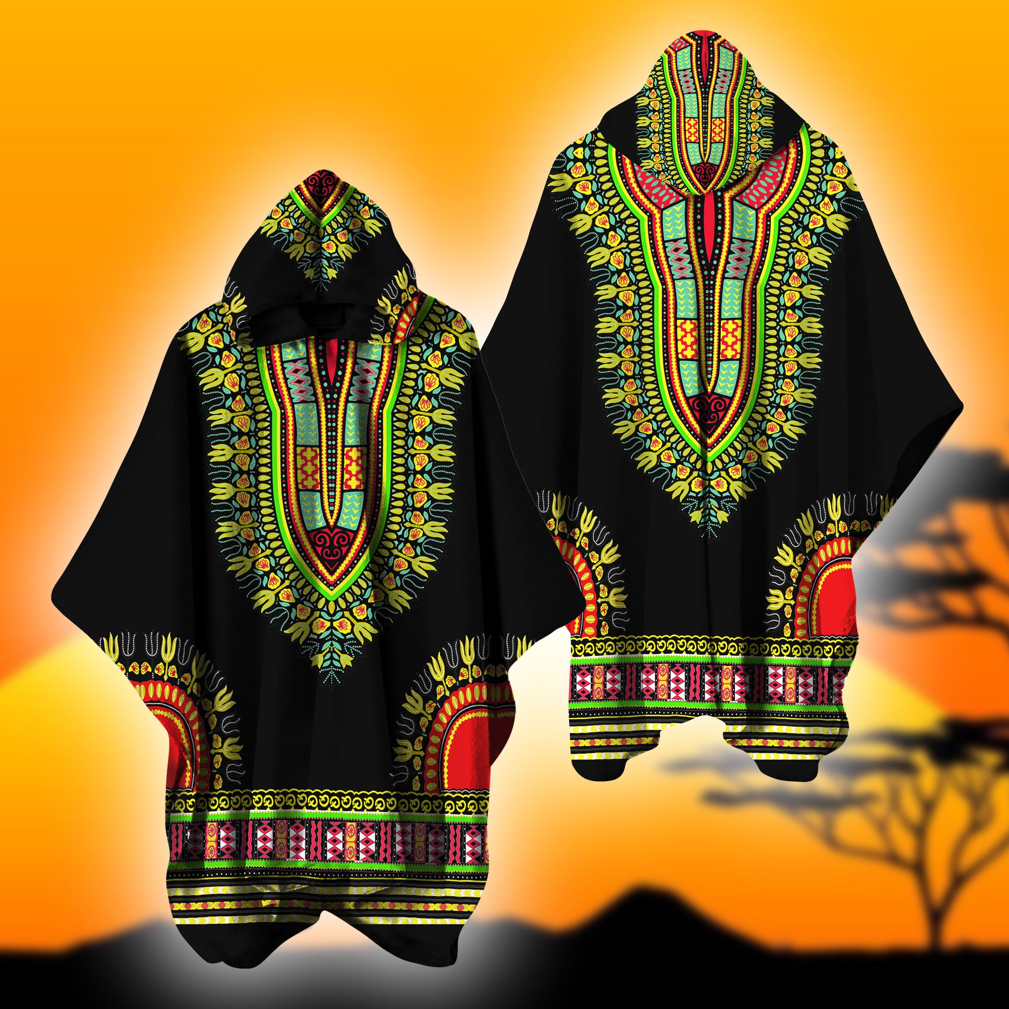 African Poncho No 1 Dashiki Pattern 3D All Over Printed Ntn13082102