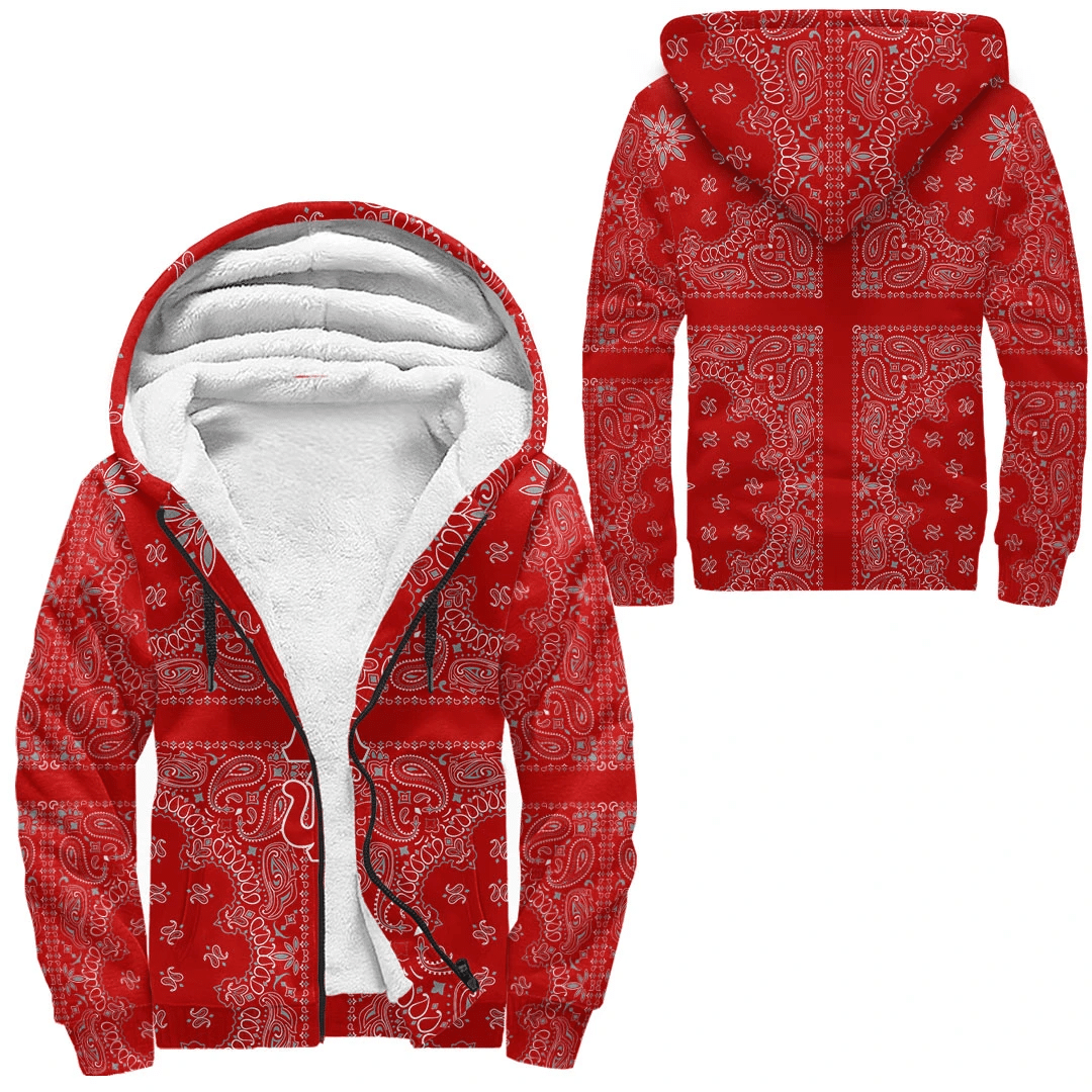 Wonderprint Hoodie Kappa Alpha Psi Paisley Style Sherpa Hoodies Lt10