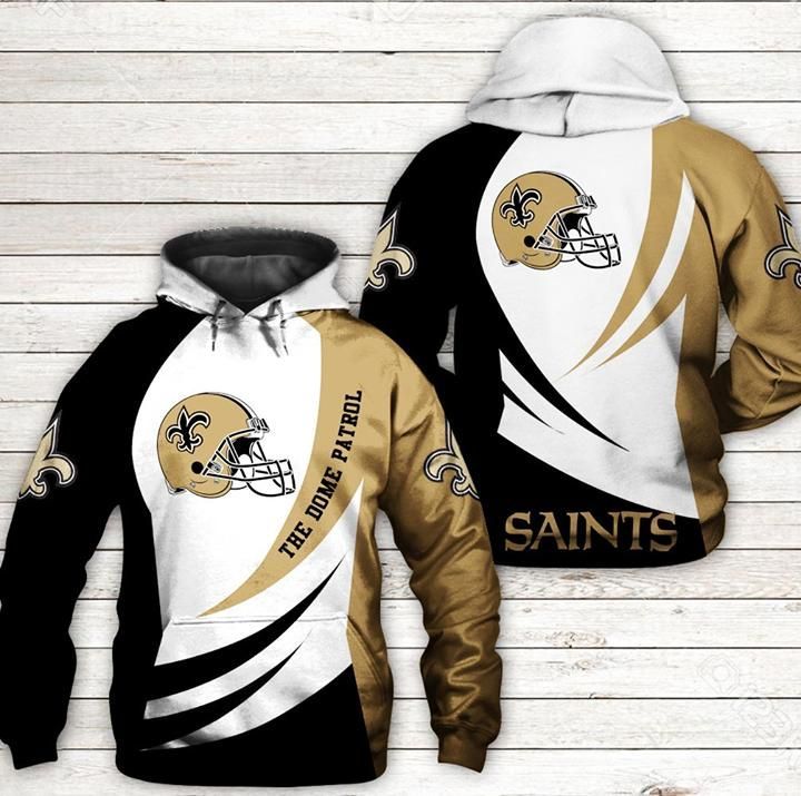 New Orleans Saints Helmet Logo The Dome Patrol For Saints Fan 3D T Shirt Hoodie Sweater