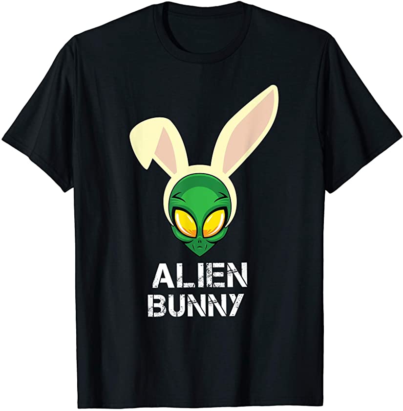 Alien Bunny Cute Easter Day UFO Rabbit Ears Lover T-Shirt