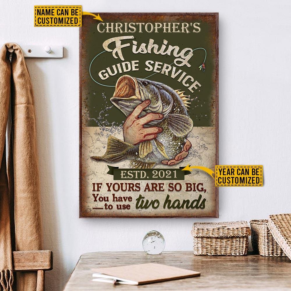 Aeticon Gifts Personalized Fishing Guide If Yours So Big Canvas Mom Dad Gift Home Decor