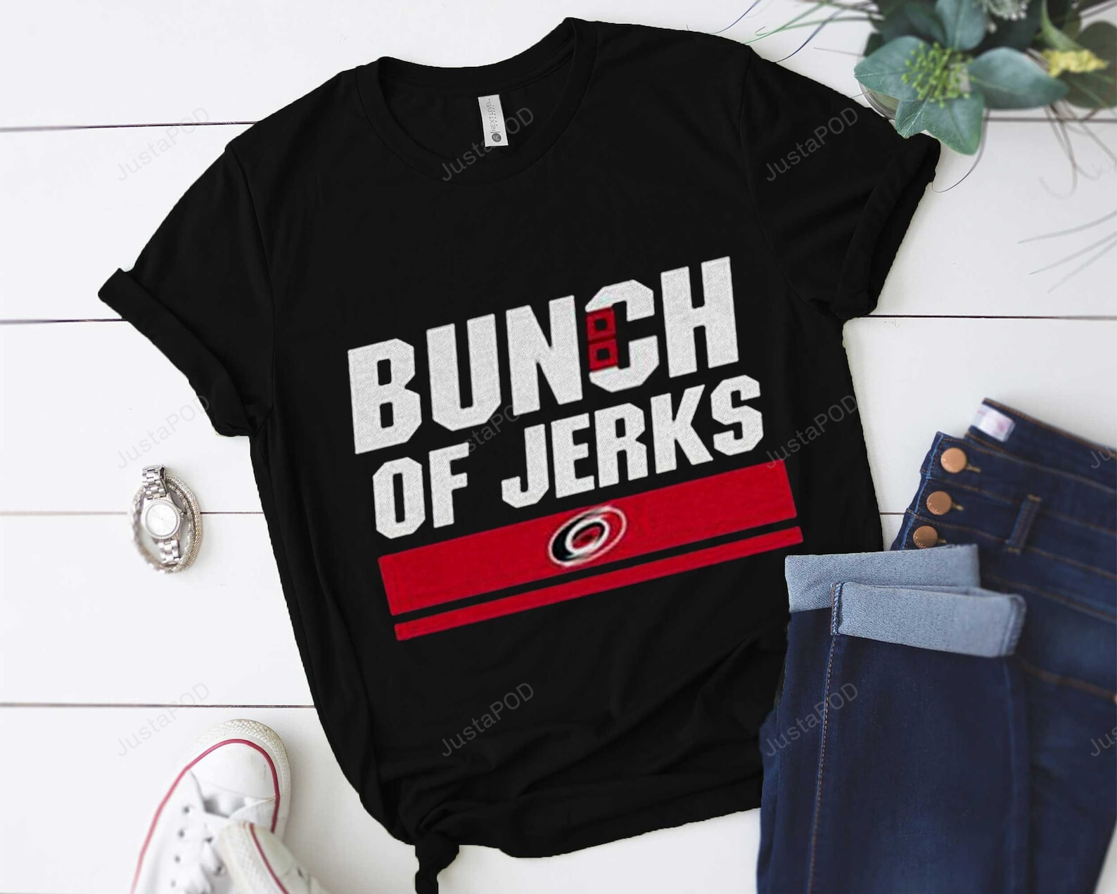 Bunch Of Jerks T-Shirt, Carolina Hockey Shirt, Carolina Hurricanes Shirt, Carolina Hurricanes Bunch Of Jerks Shirt, Funny Sports Shirt, Ice Hockey Shirt